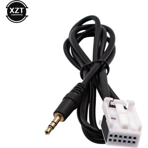 Car Aux Cable 3.5MM MP3 Audio Adapter For Peugeot 307 308 408 407 507 Sega Triumph Citroen C5 C2 RD4 For Blaupunkt for iPhone