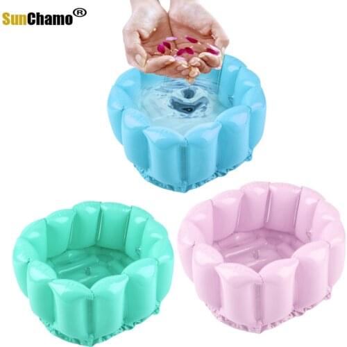 Foot Feet Soak Bath Inflatable Basin Wash Spa Home Use Pedicure Care Relax Household Foot Barrel Massage Inflatable Foot Bath