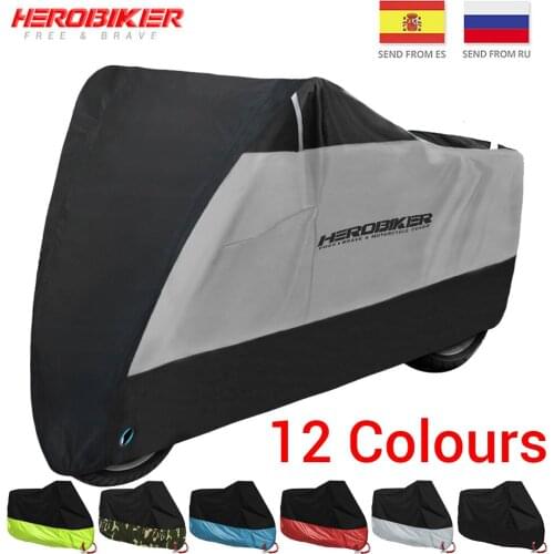 HEROBIKER New Motorcycle Cover Bike All Season Waterproof Dustproof UV Protective Outdoor Moto Scooter Motorbike Rain Cover