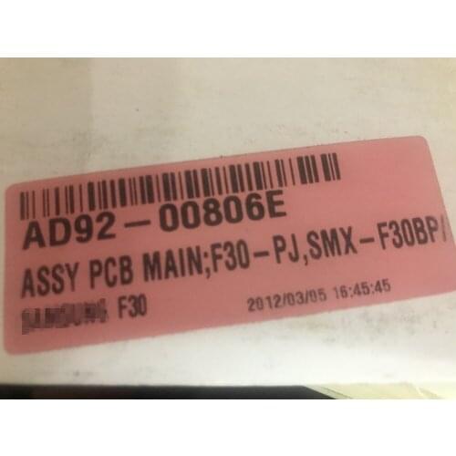 AD92-00806E ASSY PCB MAIN F30-PJ SMX-F30BP/F30 Fittings motherboard for S@msVng F30 camera new original