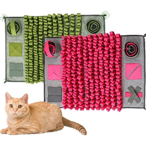Snuffle Mat Dog Puzzle Toys Increase IQ Slow Dispensing Feeder Pad Pet Puppy Training Games Feeding Food Interactive Toy