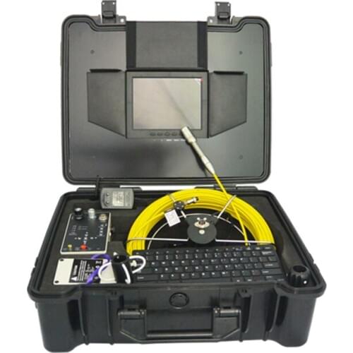 23mm Camera Head Pipeline Inspection W/DVR Keyboard For Pipe Drain Sewer Wall Video Endoscope Well Borescope Camera Hard Cable