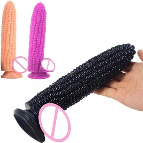Soft Big Dildo Corn Dildo With Suction Cup Sex Toy For Women Big Anal Plug G-Spot Stimulate Vaginal Masturbator Product Sex Shop