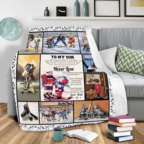 To My Son Fleece Blanket 3D full printed Wearable Blanket Adults/kids Fleece Blanket Sherpa Blanket Drop Shipping