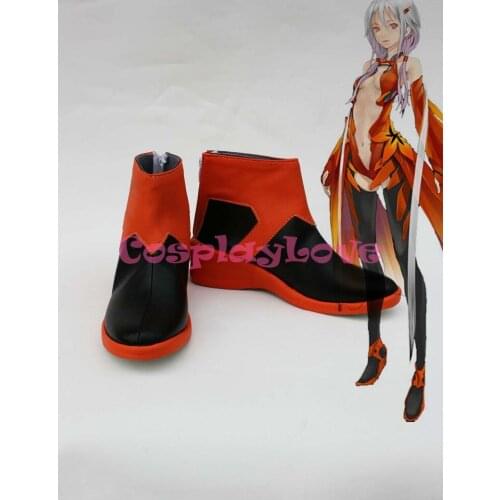 GUILTY CROWN Inori Yuzuriha Red Cosplay Shoes Boots Custom Made For Halloween Christmas Festival CosplayLove
