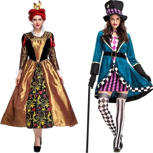 Magician Costume Animal Trainer Circus Clothes Queen Cosplay Costume for Women Female Elegant Dress Princess Cosplay