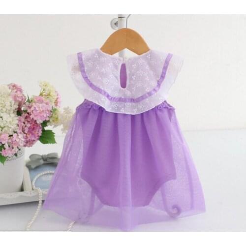 50-55CM Reborn baby doll accessories embroidery Lace chiffon dress for silicone baby reborn clothes girls presents