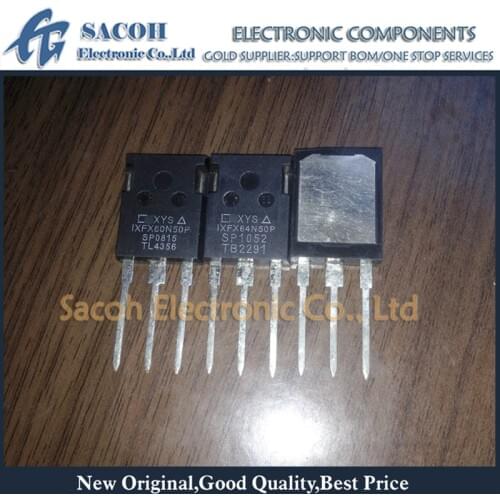 Free Shipping 5Pcs IXFX64N50P or IXFX64N50Q3 or IXFX64N50 64N50 TO-247MAX 64A 500V Power MOSFET transistor