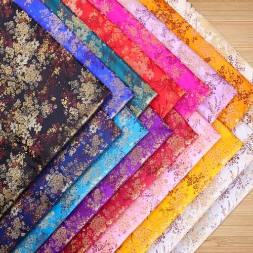 Brocade fabric nylon material fabric for cheongsam dress fabrics for sewing DIY handwork