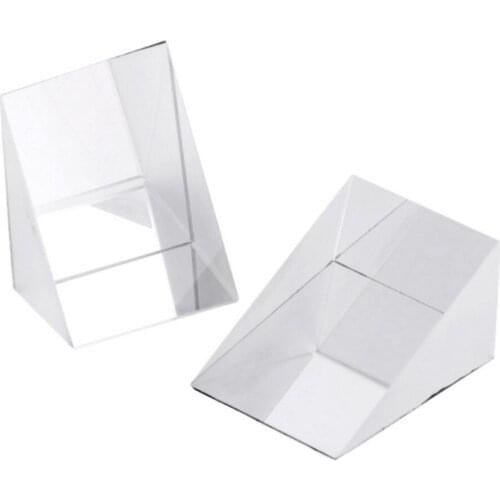 PC 10 X 10 X 10mm K9 Optical Glass Mini Right Angle Prism For Optical Experiment Optical Instruments Rainbow Principle Superb