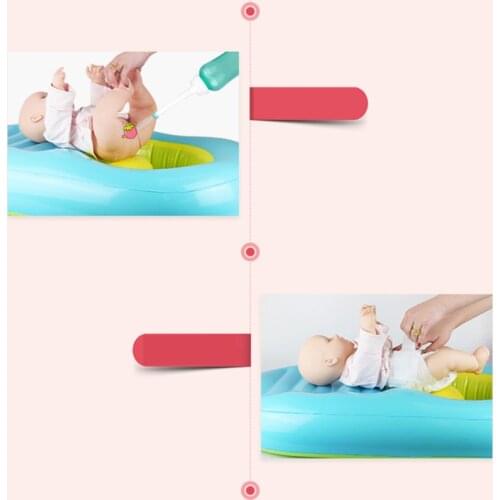 Portable Baby Shower Air Cushion Bed Infant Baby Bath Pad Non-Slip Bathtub Mat Newborn Baby Safety Security Bath Seat
