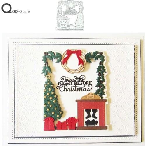 Christmas Metal Cutting Dies Scrapbooking Mold Cut Stencil Handmade Tools DIY Card Make Mould Model Craft Decoration New 2021