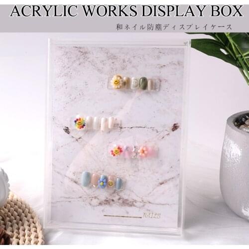 TSZS Acrylic Nail Gel Display Stand Nail Storage Box Nail Tips Color Display Holder Nail Art Magnet Board