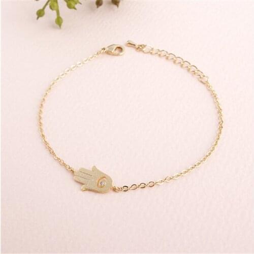 Women Hamsa with Crystal Eye Pendant Bracelet For Familys Best Gift jewelry