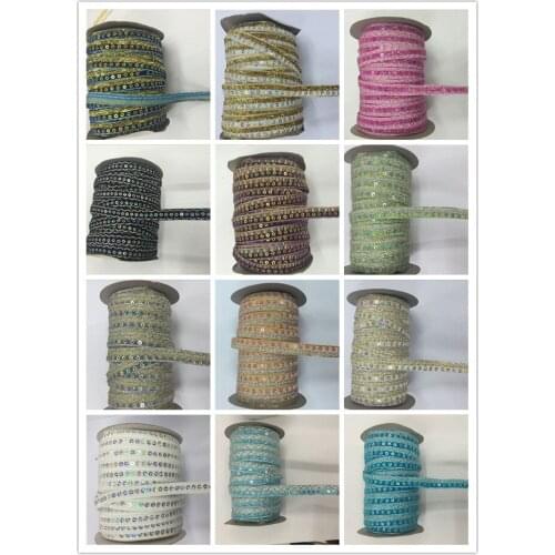 10 Yards/Pack Width15mm Sequins Lace Trimming Garment Curtain DIY Handmade Decoration Wedding Costume Sewing Craft Accessories