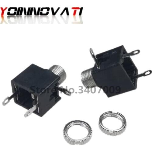 50pc 3.5mm Female Audio Connector 3 Pin DIP Headphone Jack Socket Mono Channel PJ-301M PJ301M