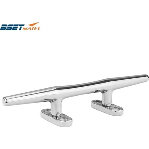 6 inch BEST METAL stainless steel 316 heavy duty hollow open base Cleat bollard of marine hardware