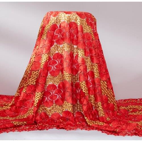 African Lace Fabric 2021 High Quality Lace Latest Guipure Cord Fabrics 5 Yards Embroidery Sewing Dresses For Women Wedding A2546