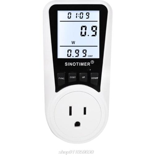 Electricity Usage Monitor Digital Wattmeter Power Meter 110V-230V Energy Meter Socket Power Monitor EU/US/UK/BR A16 21 Dropship