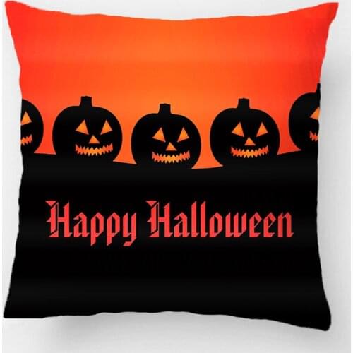 Halloween Pumpkin Light Throw Pillow Case Decorative Cushion Cover Pillowcase Customize Gift High-Quality By Lvsure For Car Sofa
