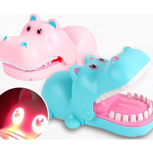Wonderlife Hippo Biting Finger Game Press Hippo Tooth Game Toy for Kids Party BM88