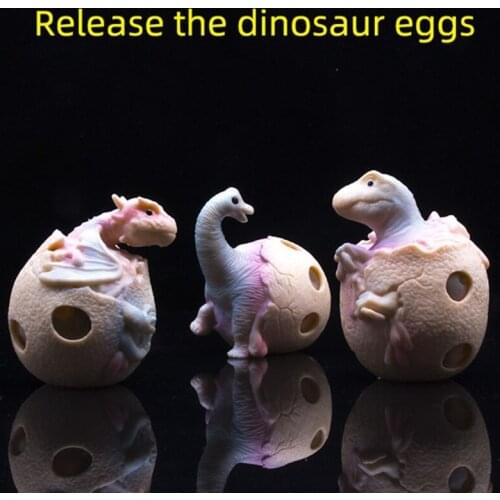 Bounce Toy Interactive Trick Toy with Jump Dinosaur Egg Sensory Squeeze Ball for Party Supplies Pinch Practical Joke Toy