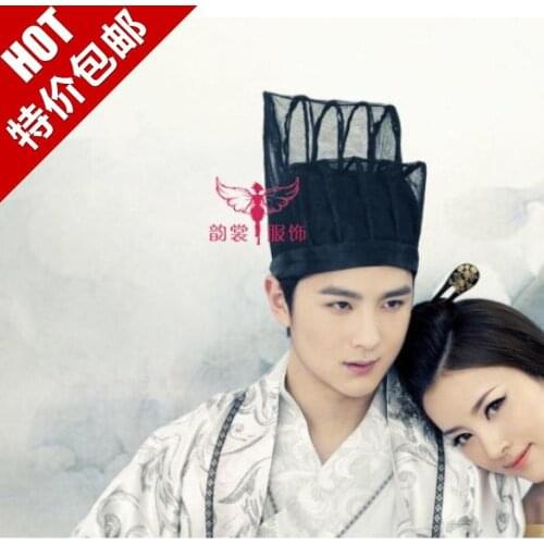 Costume male crownpiece black hair tiaras costume hair crown elegant mens cap