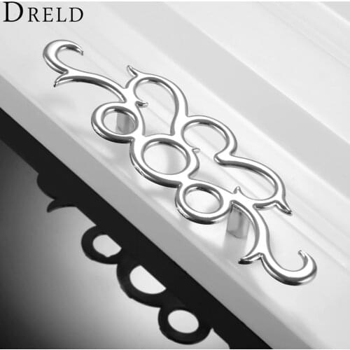 DRELD 64mm Creative Furniture Handle Alloy Cabinet Knobs and Handles Door Cupboard Kitchen Pull Handles Furniture Hardware