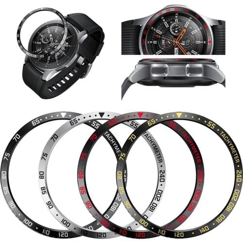 Scale Smart Watch Ring Anti Scratch Metal Cover for Samsung Galaxy Watch 46mm High Quality Stainless Steel Prevent Daily Scratch