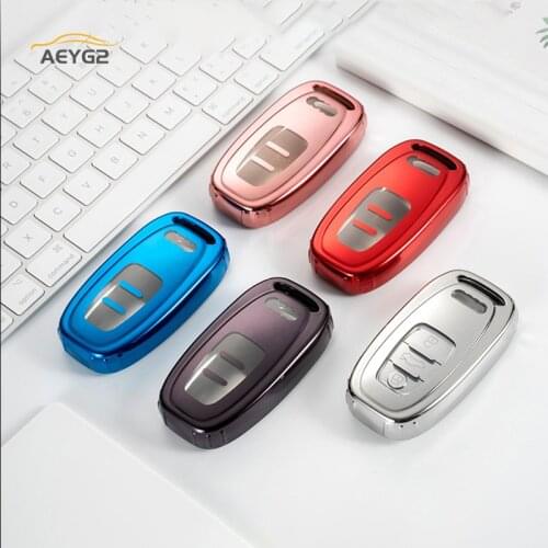 Soft TPU Car Remote Key Cover Case For Audi A1 A3 A4 A5 A6 A7 A8 A4L A6L S5 S7 Quattro Q3 Q5 Q7 Auto Smart Key Protector Shell