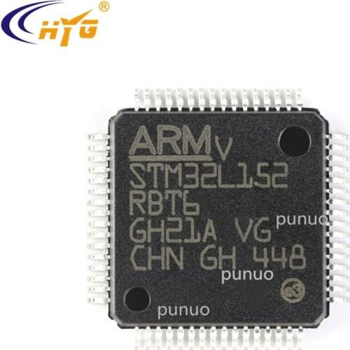Original Authentic STM32L152RBT6 Encapsulation LQFP64 Ultra-low-power 32bit MCU Microcontroller Single-Chip 128K Flash ADC