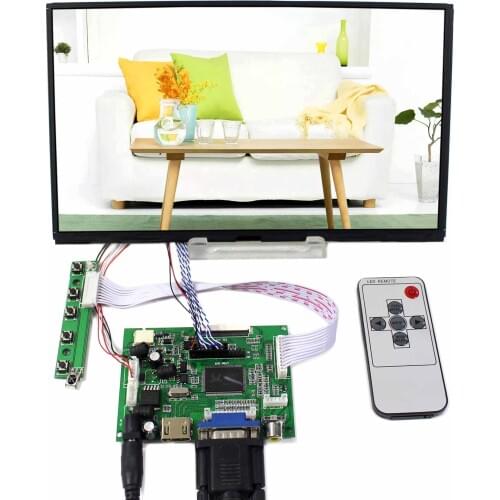 HD MI VGA 2AV LCD Controller Board+10.1inch B101XAN01 1366x768 IPS LCD Screen