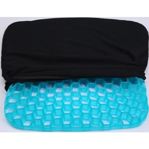 Dropshipping Honeycomb Elastic Gel cushion Car Seat cushion Summer Breathable Massage Seat Pad Health Care Pain Chair Cushion