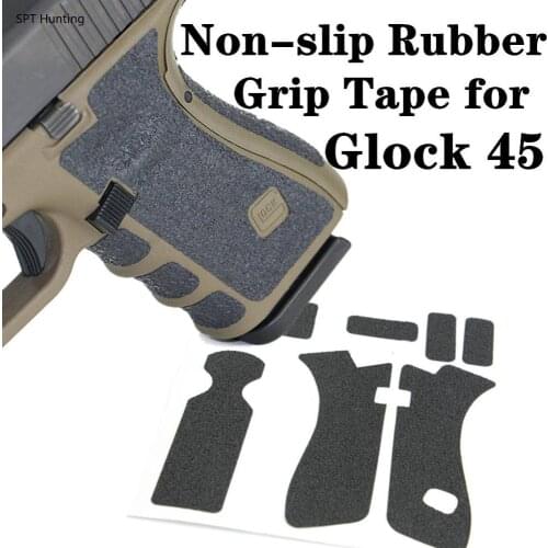 Rubber Texture Grip Wrap Tape Custom for Glock 45 45MOS Pistol Gun Handle Holster Magwell Self Adhesive 9mm Magazine Accessories