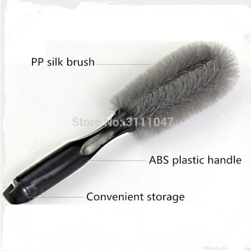 Car Wheel Wash Brush Auto Cleaning Brush FOR Porsche Macan panamera 911 997 996 918 Volkswagen POLO passat b5 b6