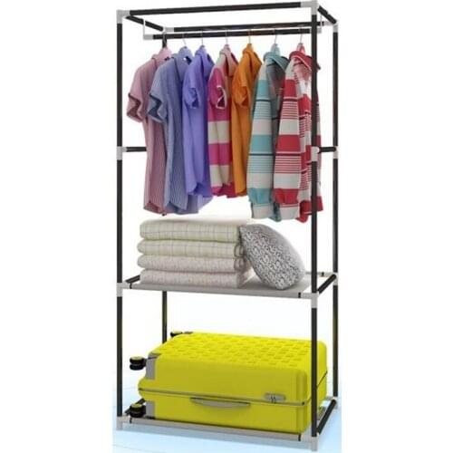 105x45x165cm Wardrobes Clothes Closet Cabinet Non-woven Wardrobe Dustproof Folding Clothing Storage Cupboard Bedroom Furniture