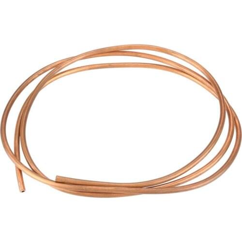 Hose Used To Make Wires Red Copper Tube Coil Microbore 6*1mm 2M Good Thermal Conductivity NEW For Refrigeration Plumbing Pipe