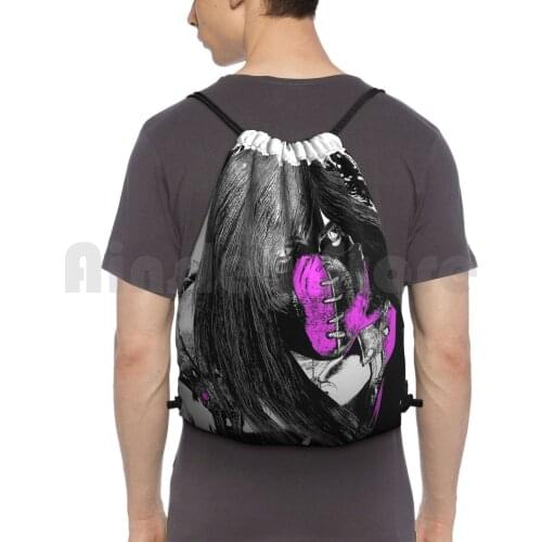 Mileena Of Mkx Backpack Drawstring Bags Gym Bag Waterproof Mortal Kombat Playstation Mkx Mortal Kombat Mileena Mileena