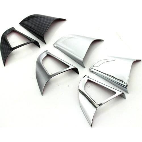 Foal Burning Car Chrome Steering Wheel Protective Cover Trim Car Sticker for Chevrolet Cruze Sedan Hatchback 2009 - 2015 Trax