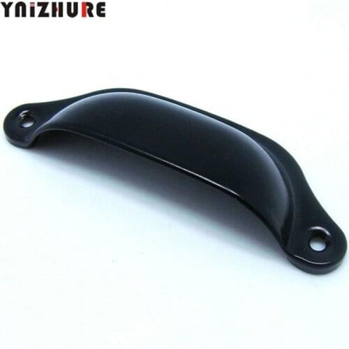 2pcs 98mm Long Metal Antique Drawer Handle Medicine Cabinet Black Shell Semicircle Knob Tiradores Muebles Kitchen Handles
