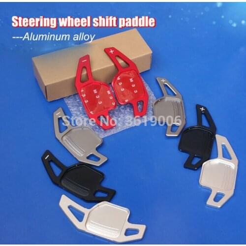 2pcs Aluminum Steering Wheel Shift Paddle Shifter Extension For Audi A3 A4L A5 A6L A7 A8 Q3 Q5 Q7 TT