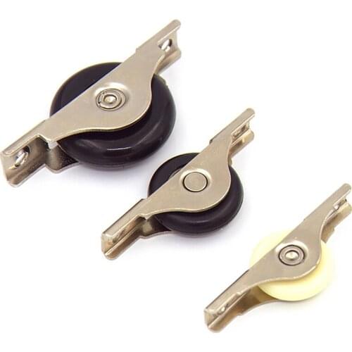4Pcs iron frame+nylon Mute Wheel sliding Door Wheel cupboard/Window Groove Load-bearing Pulley Bathroom/Cabinet/Wardrobe Wheel