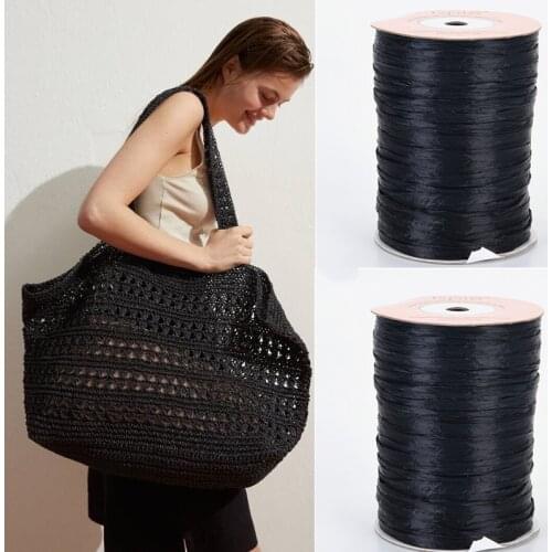 Drop Shipping 3pcs/pack=273M cotton Lafite grass Yarn summer 100% Natural fiber DIY Woven straw hat bag High quality Yarn