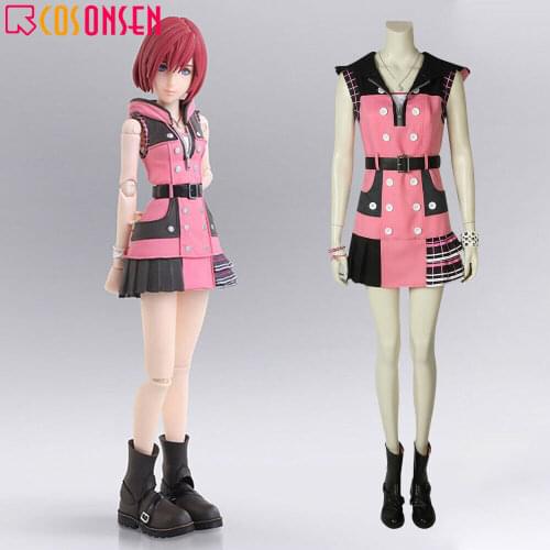 Anime Game Kingdom Hearts 3 Dream Drop Distance Cosplay Kairi Princess of Heart Costume Adult Halloween Party Dress COSPLAYONSEN