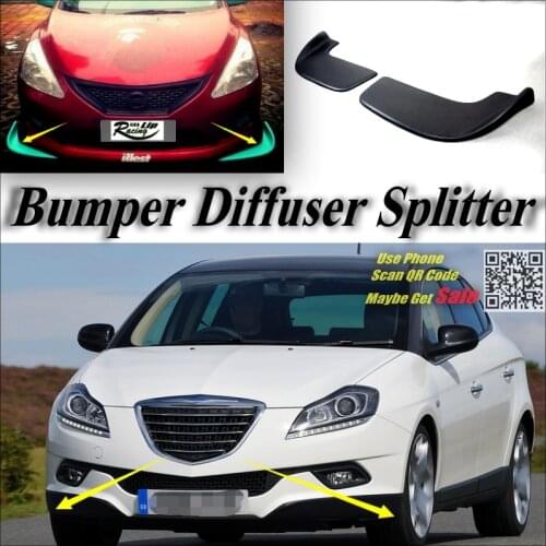 Car Splitter Diffuser Bumper Canard Lip For Chrysler Delta For Lancia Delta Tuning Body Kit / Front Deflector Car Refit Fin Flap