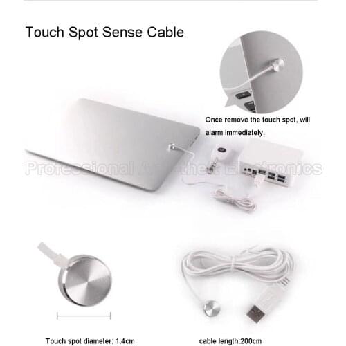 10 ports anti-theft wireless security system with charging and alarm for laptop/mobile phone free shipping