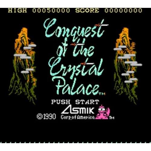 CONQUEST CRYSTAL PALACE 60 Pins English Version Game Cartridge for 8 Bit 60pin Game Console