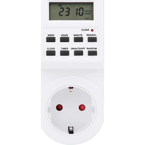 Electrical Time Control Switch Plug-in Timer Socket LCD Display TM03 EU Plug 230V