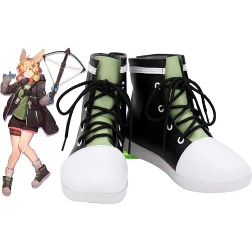 Game Arknights Kroos Cosplay Boots Leather Shoes Custom Made for Unisex