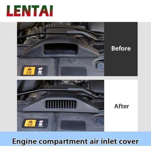 LENTAI BOOMBLOCK 1PCS Car Engine Air Inlet Vent Protective Cover Sticker Protection For Mazda CX-5 CX5 2017 2018 KF Accessories